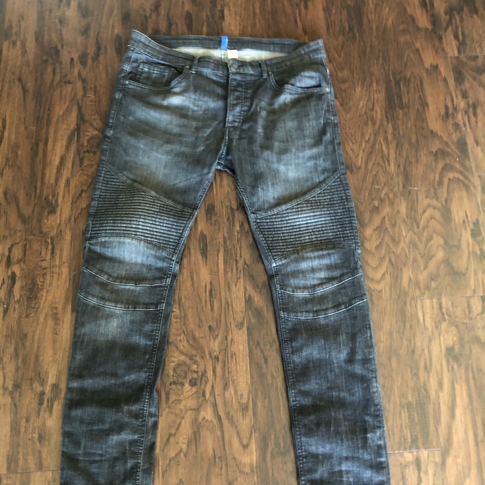 H&M Denim Biker Jeans